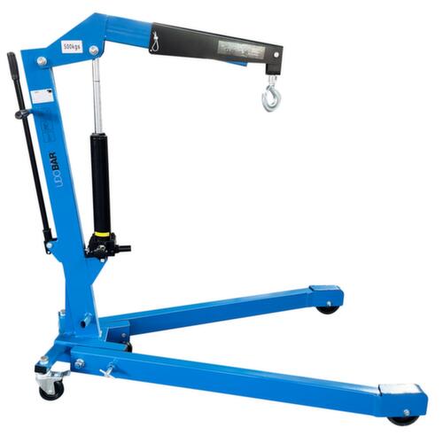 UDOBÄR grue d'atelier avec châssis roulant déployé, pliable