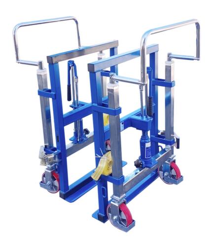 UDOBÄR Diables jumelés hydrauliques, force 1800 kg, hauteur de levage 100 mm