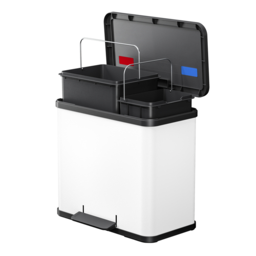 Hailo Poubelle à pédale Öko duo Plus L, capacité 1 x 9 l/1 x 17 l