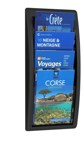 Paperflow Présentoir mural Quick Fit, 4 tablettes, structure noir