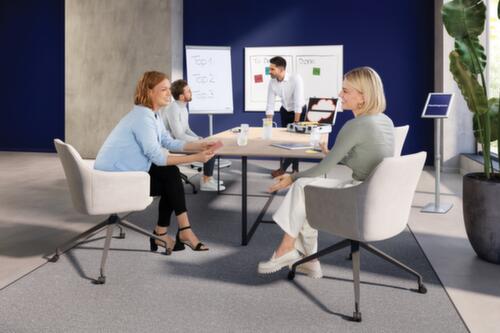 Franken tableau blanc pour glissière murale modulaire, hauteur x largeur 1000 x 1500 mm