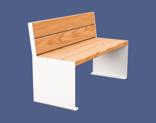 Banc Kube avec piètement à panneaux