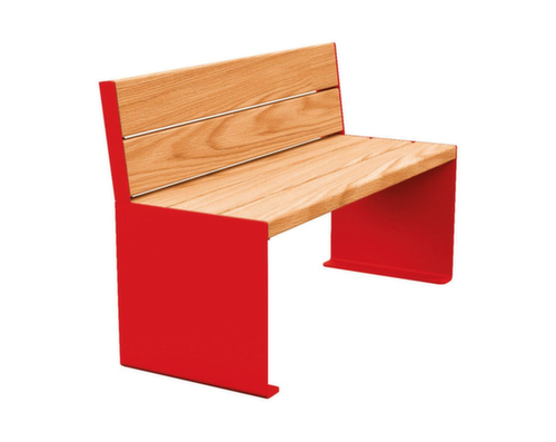 Banc Kube avec piètement à panneaux