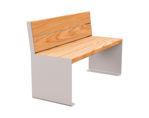 Banc Kube avec piètement à panneaux