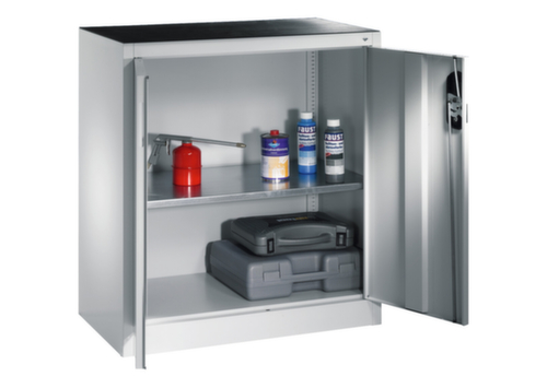 C+P Armoire mi-haute ERGO gris clair, largeur 930 mm