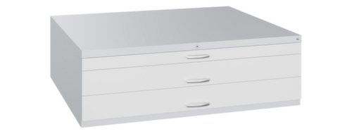 C+P Armoire de rangement à plat, hauteur x largeur x profondeur 420 x 1350 x 960 mm