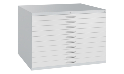 C+P Armoire de rangement à plat, hauteur x largeur x profondeur 760 x 1100 x 765 mm