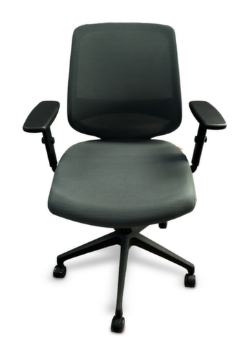 UDOBÄR chaise de bureau pivotante Shield avec mécanisme de basculement, dossier maille avec support, gris
