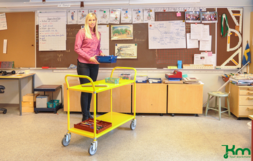 Kongamek Chariot à étagères 900x440 mm, force 250 kg, 2 plateaux