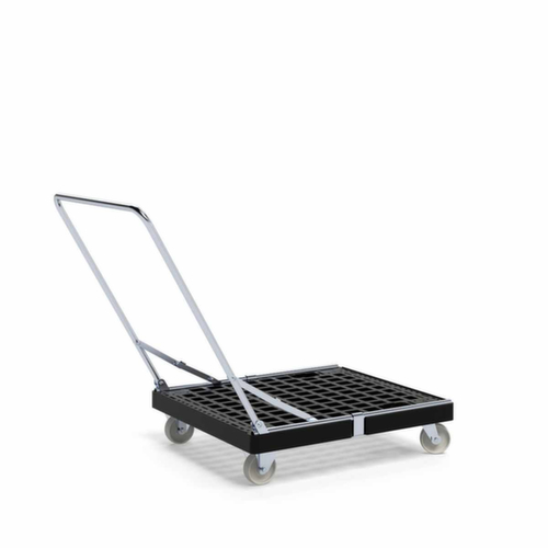 Plateau roulant BASICline avec poignée, noir