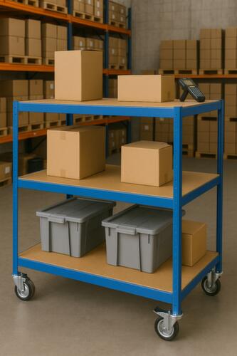 UDOBÄR Chariot à étagères, force 150 kg, 3 plateaux