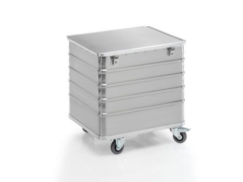 Gmöhling Chariot conteneur aluminium G®-TRANS, capacité 223 l