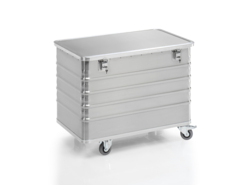 Gmöhling Chariot conteneur aluminium G®-TRANS, capacité 322 l