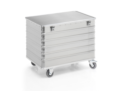 Gmöhling Chariot conteneur aluminium G®-TRANS, capacité 415 l