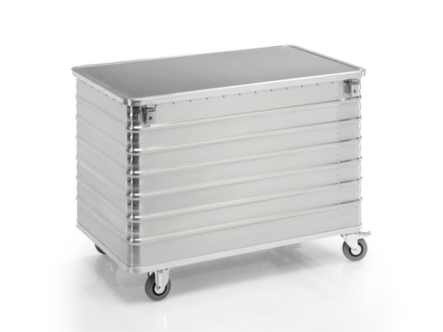 Gmöhling Chariot conteneur aluminium G®-DOCU, capacité 656 l