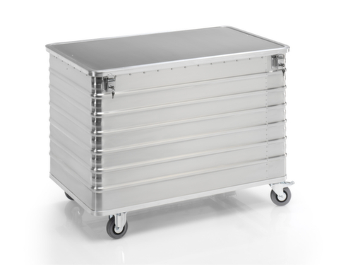 Gmöhling Chariot conteneur aluminium, capacité 656 l