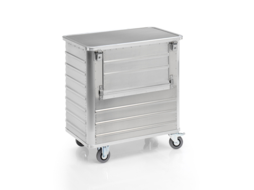 Gmöhling Chariot à caisses en aluminium avec paroi pliante, capacité 355 l