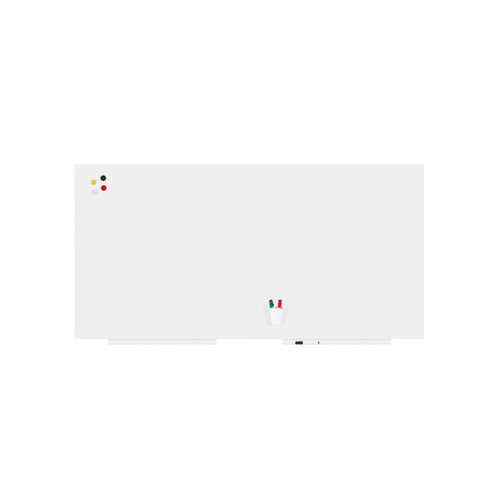 Rocada Tableau blanc Skin pour montage mural, hauteur x largeur 1000 x 1000 mm