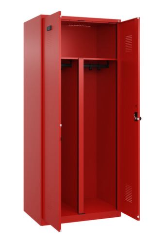 C+P Armoire vestiaire pour EPI Evolo PLUS pour une séparation en noir et blanc, largeur de compartiment 400 mm