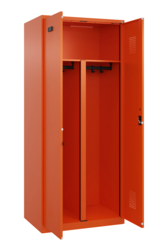 C+P Armoire vestiaire pour EPI Evolo PLUS pour une séparation en noir et blanc, largeur de compartiment 400 mm