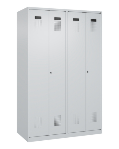 C+P Armoire vestiaire pour EPI Evolo PLUS pour une séparation en noir et blanc, largeur de compartiment 300 mm