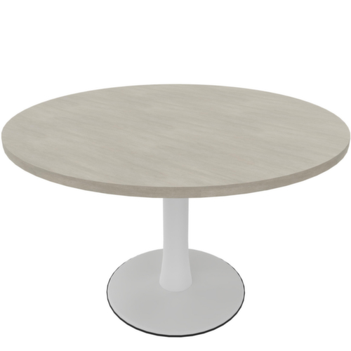 Quadrifoglio Table de conférence IDEA+, Ø 1200 mm, panneau béton