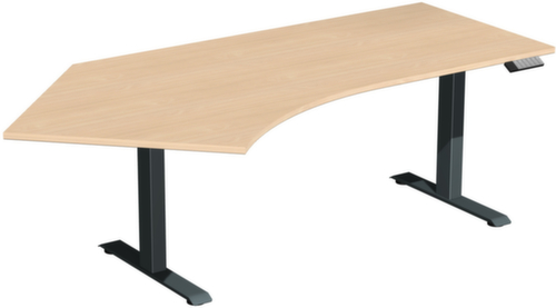 Gera table d’angle assis-debout à hauteur réglable électriquement Elevate Basic