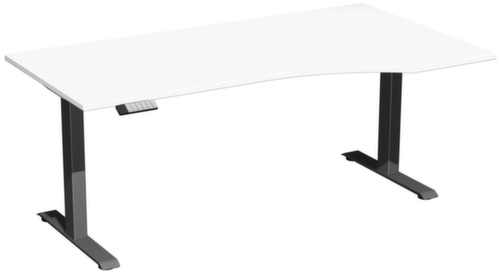 Gera Bureau à retour à hauteur réglable électriquement Elevate Plus avec piètement en T