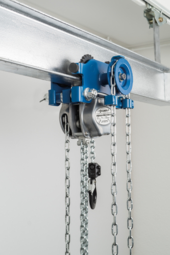 Palan roulant combiné avec chariot porte-palans à chaîne