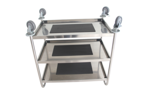 UDOBÄR Chariot pour l'alimentaire en acier inoxydable, force 150 kg, 3 plateaux