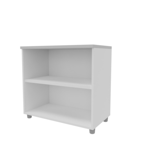 Quadrifoglio Rayonnage de bureau Practika, largeur 800 mm, 2 HC, blanc/gris