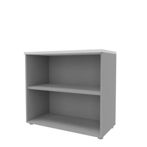 Quadrifoglio Rayonnage de bureau Practika, largeur 900 mm, 2 HC, aluminium/blanc