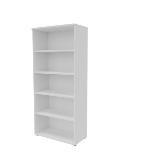 Quadrifoglio Rayonnage de bureau Practika, largeur 900 mm, 5 HC, blanc