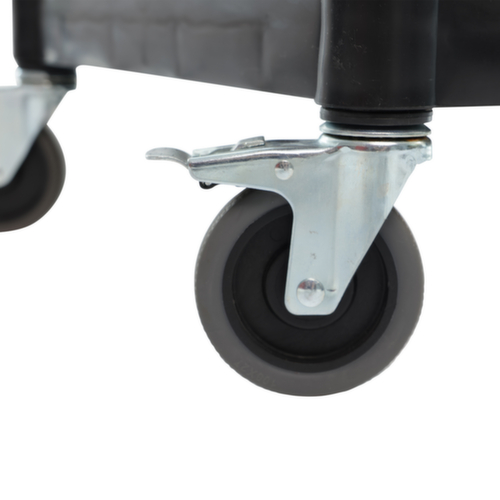 UDOBÄR Chariot à étagères plastique 793x510 mm, force 180 kg, 2 plateaux