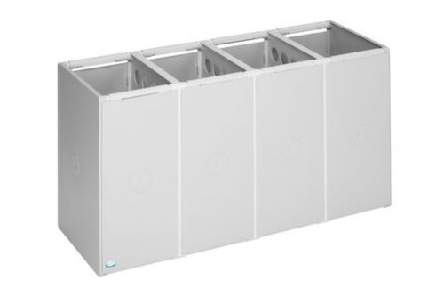VAR Caisson de tri sélectif sans couvercle, 4 x 40 l