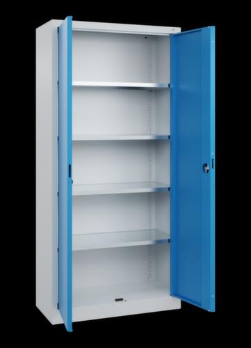 C+P Armoire universelle Basis avec tablettes galvaniséesHxlxP 1950x940x400 mmen gris clair