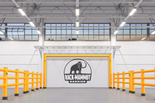 a.m.p.e.r.e. rambarde modulaire Rack Mammut®, main courante, longueur 8000 mm