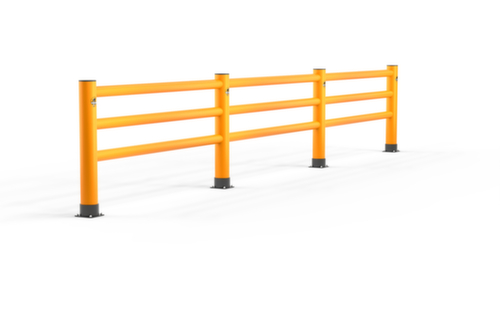 a.m.p.e.r.e. rambarde modulaire Rack Mammut®, main courante, longueur 8000 mm