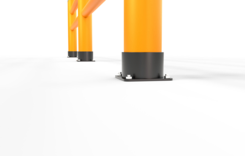 a.m.p.e.r.e. rambarde modulaire Rack Mammut®, main courante, longueur 8000 mm