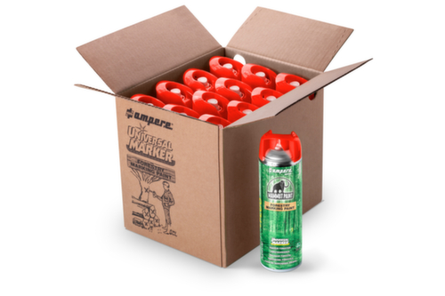 a.m.p.e.r.e. peinture de marquage Universal Marker pour la sylviculture, rouge fluo