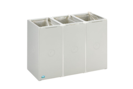 VAR Caisson de tri sélectif sans couvercle, 3 x 40 l