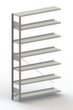META Rayonnage sans boulons pour classeurs élément suivant, 7 tablettes, avec revêtement en zinc anti-corrosion