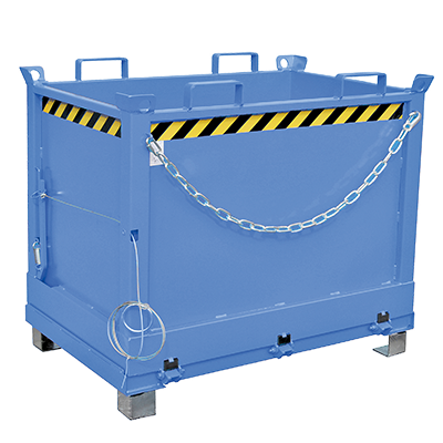Folding bottom containers