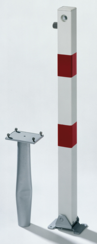Poteau PARKY à tête plate, hauteur 1000 mm, à insérer avec manchon