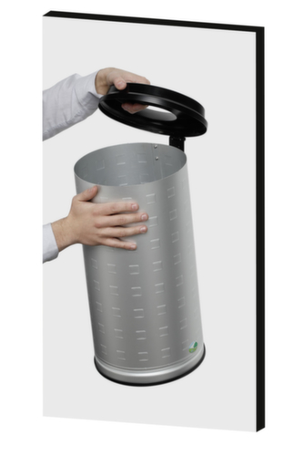 Poubelle en aluminium