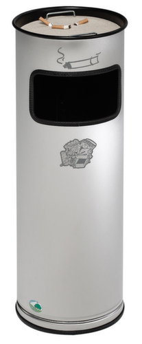 Cendrier poubelle en acier inoxydable