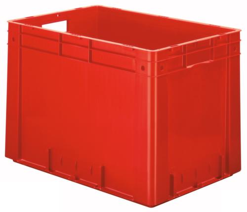 Bac gerbable norme Europe, rouge, capacité 80 l