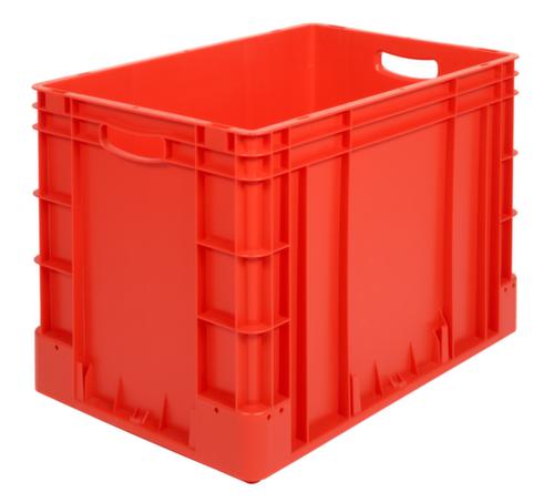 Bacs industriels gerbables, rouge, capacité 80 l
