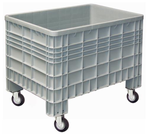 Grands conteneurs, capacité 520 l, gris, 4 roulettes pivotantes