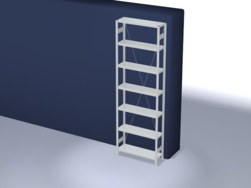 hofe système de rayonnages sans vis de conception standard, hauteur x largeur x profondeur 3000 x 1060 x 335 mm, 7 tablettes